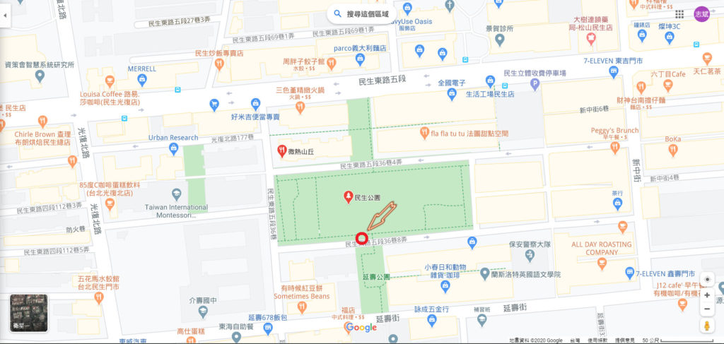 001民生公園MAP